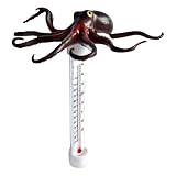 Ranley Schwimmende Thermometer für Pool, Schwimmthermometer, leicht ablesbar, für Teiche und Aquarien | Oktopusform mit großem Display und sofortiger Ablesung für Teich, Angeln