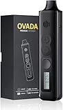 Vaporizer Kit 2.0 mit LED Bildschirm, (0,5 Ohm) Keramikkammer + USB-C Schnellladung, Reinigungsbürste und Mundstück, Großer Temperaturbereich 93°C-220°C, Dry Herb Verdampfer (Nikotinfrei) (Rot)