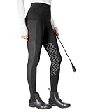 FitsT4 Sports Damen Reithose Mädchen Reitleggings mit Rutschfesten Silikonknien und Seitentaschen, Atmungsaktiv und Elastisch Für Reitschule und Radfahren im Frühling Sommer