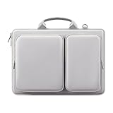 Laptop-Aktentasche – 39,6 cm (15,6 Zoll) Schultertasche, tragbare Computerhülle, wasserabweisendes Außenmaterial, schlanke Tragetasche mit internem Organizer für Kabel mit
