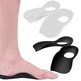 CATOR 2 Paar Orthopädische Einlegesohlen Für Damen & Herren Original, Plantar Fasciitis Hohe Arch Support Schuheinlagen, Einlegesohle Hallux Für Plattfüße, Plantar Fasciitis Schwarz & Weiß