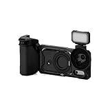 TILTA Khronos Schutzhülle für iPhone 17 Pro, mit Fokus-PD-Griff, magnetischem Polarisator und LED-Panel, Schwarz TK-IP17-PA-B