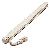 Lyvanas Zugluftstopper Baumwolle - Passgenauer 90cm Luftzugstopper mit Natursand Füllung in beige - Zugstopper Tür und Fenster in Premium Qualität (Hell)…