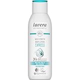 lavera basis sensitiv Body Lotion Express – Naturkosmetik – vegan - Bio-Aloe Vera & Bio-Jojobaöl – 250 ml