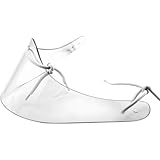 Transparenter Eishockey-Torwart-Nackenschutz, verstellbarer Gurt, PC-Kunststoff-Sicherheitsausrüstung für Training und Spiele, 29,1 x 15,5 x 12,9 cm