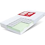 FDM Matratze 70x140 cm Härtegrad H3 Höhe 16 cm Kindermatratze Schaumstoffmatratze HR-Schaum Polyurethan-Schaum Buchweizen 7 Komfortzonen mit Hypoallergenem Waschbarem Premium-Bezug Oeko-Tex Paulo