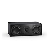 Nubert nuBoxx B-50 | schwarzer Regallautsprecher mit Grauer Front | 1 Stück Passivbox | für junges Wohnen | Kompaktlautsprecher für Heimkino | Lautsprecher bis 60 Hz (-3dB) | ideal als Lowboardbox