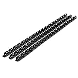 RAYSON Plastikbindekämme, 20 Blatt, 21 Ringe, 6 mm, A4, Schwarz, 100 Stück