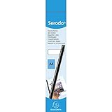 Exacompta 397081E 25er Pack Serodo Klemmschienen schwarz 3 mm für DIN A4 bis zu 30 Blatt ideal für Bewerbungen, Dokumente