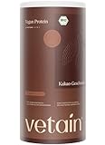 VETAIN Vegan Protein Pulver - Schokolade - 20g Protein pro Portion - 600g - Fünf Premium Protein Quellen - Ohne Allergene & Süßungsmittel - produziert & laborgeprüft in Deutschland