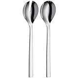 WMF Nuova Salatbesteck 30 cm, groß, Salatgabel und Servierlöffel, Cromargan Edelstahl poliert, spülmaschinengeeignet