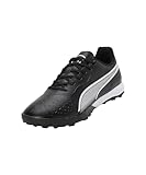 PUMA Unisex King Match Tt Soccer Shoe, Black White, 44 EU