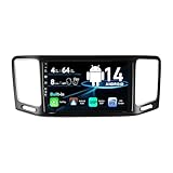 SXAUTO Android 14 Autoradio für VW Sharan (2012-2018) - Wireless CarPlay Android Auto - 4G+64G - Kamera + MIC - DAB Lenkradsteuerung Dual-Band WIFI 360-Cam Bluetooth DSP - 2 Din IPS 9 Zoll - Octa-Core