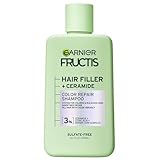 Garnier Fructis Hair Filler Farbreparatur-Shampoo mit Ceramid, Shampoo ohne Weichspüler und Sulfat für gefärbtes Haar, 10,1 Fl Oz, 1 Zählung