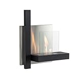 Design Twist Wandkamin 1.5 L schwarz/silber