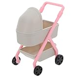 VICASKY 12 aus Robustem Kunststoff Detailgetreuer Puppenbuggy für Puppenhaus Dekoration und Fantasievolles Rollenspiel