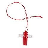 WEKAMOS Samba Pfeife für Rot Kunststoff Sicherer Klang Leichtes Trillerpfeife Musikinstrument Kindergarten Tanzshow Zubehör