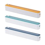 Frischhaltespender und -schneider, 2-in-1-Frischhalteschneider, Frischhaltefolienspender mit Ausstecher, Kunststoffspenderfolie