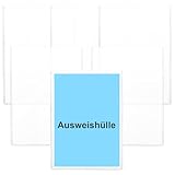 6 Stück Ausweishülle A7 Transparent 78×110 mm Schülerausweis Hülle kartenhülle Kreditkartenhülle Scheckkartenhülle Kartenhüllen Fahrkartenhülle für ID EC Card