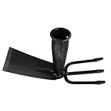Homoyoyo Garten-handwerkzeug, Metallkopfhacke Mit Rechen, Ersatz-kohlenstoffstahl, Robust, Zum Lösen Von Boden, Jäten Und Graben, 7,5 cm