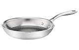 Tefal Eternal Mesh Bratpfanne 24 cm Induktion, Edelstahlpfanne kratzfeste Mesh Beschichtung, PFOA-frei, für alle Herdarten geeignet, E49704