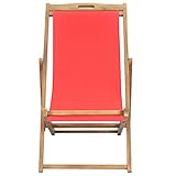 Dioche Strandstuhl, zusammenklappbar, mit Rückenlehne, verstellbar, für den Garten