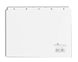 Durable Leitregister A - Z (A5 quer) 1 Stück, weiß, 365002