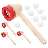 GALPADA 4 Stück Schwebende Balance blasrohr Ball spielset für Erwachsene Motorikförderndes Atemspielzeug zur Stressreduktion Interaktives Gruppenspiel zur Kognitiven Entwicklung und