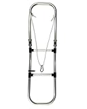 NOARD | Schlauchbootleiter mit 2 oder 3 Stufen | Klappbare Badeleiter mit S-Form und Seil | Einfache Befestigung | Platzsparend | Robustes Material (3 Stufen)