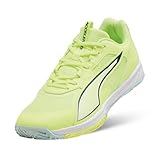 PUMA Unisex Accelerate Pro 4 Hallenturnschuh, Fizzy hellgrünes Gelände leicht Moss Weiß, 48.5 EU