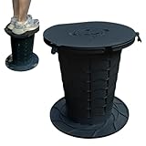 Kustimantu Falttoilette - Outdoor Toilette Für Camping & Reisen | Leichte Wasserdichte Eimertoilette Mit 400 Kg Tragfähigkeit Für Krankenhaus LKW Und Nachttisch