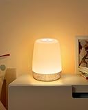 Kleine Tischlampe Kabellos, LED Nachttischlampe Touch Dimmbar mit Warmes Licht & 256 RGB Farbwechsel, Lampe Akku Aufladbar Stilllicht Dimmbar mit Timer, Nachtlicht Kinder für Schlafzimmer