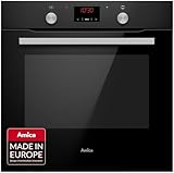 Amica ABE 9431 SM Einbaubackofen mit Umluft / matt schwarz / Timer / XXL-Garraum / Wasserdampf Reinigung