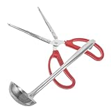 Uonlytech Kaminbesteck Satz mit Feuerzange Holzklemme und Ascheschaufel Robustes Brennholz und Kohlezubehör für Innen und Außen Camping und Lagerfeuer