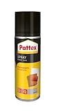 Pattex Sprühkleber Power Spray Permanent, permanenter Kontaktkleber auf Lösemittelbasis, starker Kleber für DIY-Projekte und Reparaturen, 1x400ml Dose