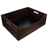 GLEAVI Massive Holz Katzentoilette Ecktoilette 45X32X156cm mit Hohem für Wohnungskatzen und Senioren Katzen Holzstreuschale Offen Pflegeleicht