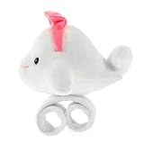 Abaodam Pop-Kreis-Armband Partygeschenke Tierschnapparmbänder Tierschlagarmbänder Armband Party-Slap-Armbänder ausgestopfte Tierarmbänder Klassenzimmerpreis Plüsch Weiß