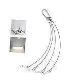 Kisangel 4er Set Pflanzenlicht Aufhängesystem Stahlseil Hängedraht 2mm 500mm Lang Ideal Für Hydroponik Und Pflanzenbeleuchtung Robust Und Langlebig