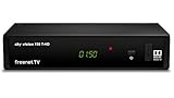 Sky vision 150 T-HD – DVB-T2 Receiver (Digitaler HD Empfänger, freenet TV, Antennen-Receiver, HEVC H.265 Decoder, HDMI, USB 2.0, LAN, SCART, DOLBY DIGITAL PLUS), Schwarz