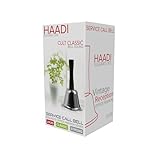 Handglocke aus Edelstahl, Weihnachtsmann-Teeglocke mit Griff, lautes Weihnachtsglocke, Dinnerglocke, Handarbeit, kleine Aufmerksamkeit, Schulglocke für Schreibtischdienste, Küche, Empfangsglocke