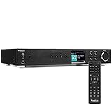 Audizio Adria, Internetradio WLAN Radio mit Bluetooth, DAB Tuner, Spotifiy Connect, HiFi-Tuner, Internet Radio, USB, AUX, RCA Out, Optical, Fernbedienung, Schwarz