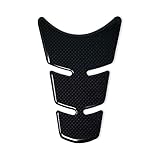 4R Quattroerre.it 1886 Tankpad 3D Motorrad Tankschutz Slim Short, Carbon, 11.5 x 16.5 cm