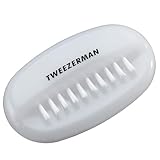 TWEEZERMAN Nagelbürste Dual (Zwei Borsten, Reinigungsbürste für Fingernägel und Hände, Stark und Robust, Schmutz und Ablagerungen Entfernen), Weiß