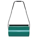 Froadp Ø32x57 cm Rasenwalze Handwalze Gartenwalze Stahlkonstruktion Gartenfräse Befüllbar mit Sand oder Wasser Ackerwalze Rasenlüfter für Garten Rasen Mini Fußballplatz (46L Füllvolumen, Grün)