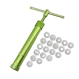 Ton-Extruder, 20 Tipps, Zuckerpaste-Extruder, Fondantpresse, Tonpresse, Tonschneider, Kuchendekorationswerkzeug-Set für Pfannkuchen
