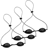 Solarium Brille, 3 Stück, Solarium Brille mit Gummizug, Tanning Sunbed UV Eye Protection, Augenklappe Infrarot Solarium Schutzbrille für Lasertherapie, UV-Schutz, für Sonnenbank Beauty