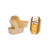 DECORA 0320185 BROT PAPIER-BACKFORMEN 5TLG 15,3 X 8,8 X H 6 CM, 300gr