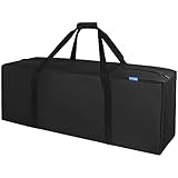 INFANZIA 100L Sporttasche, Große Wasserdicht Reisetasche mit verbessertem Reißverschluss, Stark und langlebig, Geeignet für Reisen,Sport, 91x33x33 cm, Schwarz