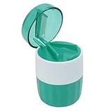 Tablettenmörser, 3 in 1 Tabletten Zerkleinern mit Tablettenschneider, Tablettenzerkleinerer mit Edelstahl-Mahlkopf, Mörser Tabletten, Multifunktionaler Schneller Tablettenzerkleinerer (Grün)