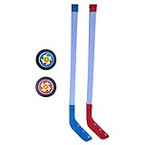 Eishockey-Set Für Kinder | Jugend Street Shinty Embed, Professionelle Hockeyschläger, Sportausrüstung, Spielzeug, Leicht Zu Greifender Schläger Mit 2 Bällen, Camanachd Training Junioren-Sets Fürr Drin